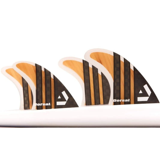DORSAL Surfboard Fins Quad 4 Set FCS Compatible-0